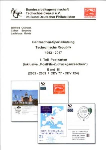 D Ganzsachen - Spezialkatalog Tschechische Republik - Postkarten D Ganzsachen - Spezialkatalog Tschechische Republik - Postkarten