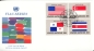 Preview: OSN New York FDC 0373 / 0388 - přítisk "GENEVA" Viererblock ● - 1981