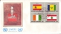 Preview: UNO New York FDC 0553 / 0568 Viererblock ● - 1988