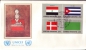 Preview: UNO New York FDC 0553 / 0568 Viererblock ● - 1988