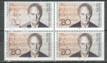 Západní Berlín 0750 čtyřblok ** - 1986