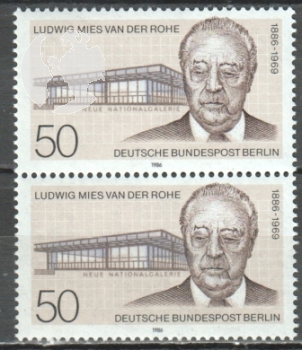 Západní Berlín 0753 pár - svisle ** - 1986