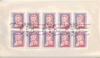 1023 / 1025 PL - 17. VI. 1959 + vlnité razítko ● - 1958