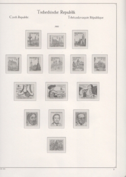 KABE - předtištištěné listy Česká republika / 1993 + titulní strana