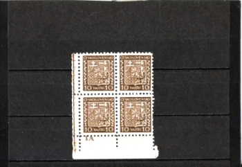 249 - 1 A - L D čtyřblok ** - 1929