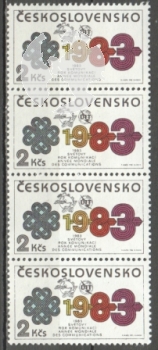 2581 - čtyřpáska - svisle ** - 1983