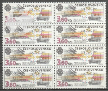 2584 - větší celek 8 známek - svisle ** - 1983