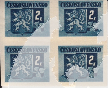 0363 A + 0365 A + 0366 A + 0368 A + 0370 A - Viererblock ** - 1945