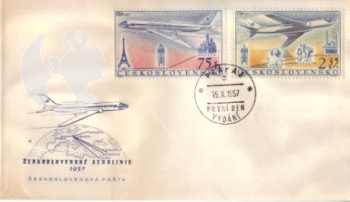 FDC L 0042 / L 0043 ● - 1957