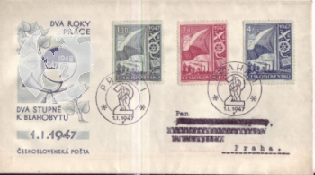 FDC 447 / 449 - M 1 / 47 - 20 ● - 1947
