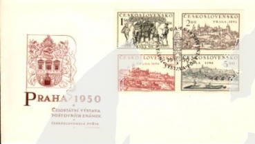 FDC 558 / 561 - Type II. ● - 1950