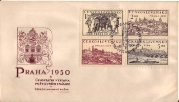 FDC 558 / 561 - Type I. ● - 1950