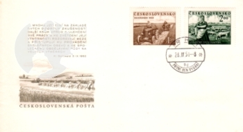 FDC 0571 / 0624 ● - 1951 kompletní ročník