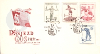 FDC 0571 / 0624 ● - 1951 kompletní ročník