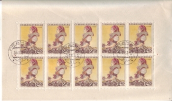 0855 + 0857 + 0856 soutisk ● - 1955