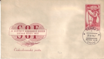 FDC 0960 ● - 1957