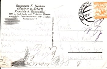 Kronstein bei Rekawinkel - A 1929 95 001 ●