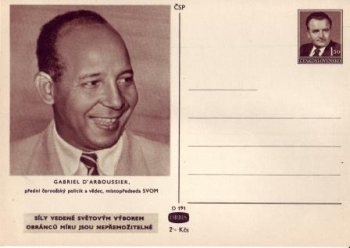 CDV 100 / 08 ** - Gabriel marquis d'Arboussier - 1950