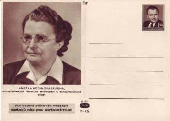 CDV 100 / 13 ** - Anežka Hodinová-Spurná - 1950