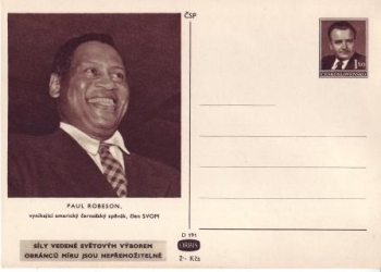 CDV 100 / 20 ** - Paul LeRoy Robeson - 1950