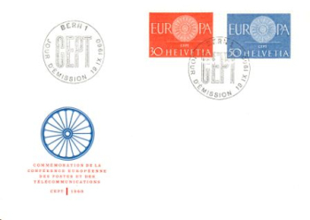 CH FDC 0720 / 0721 ● - 1960