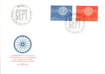 CH FDC 0721 / 0720 ● - 1960