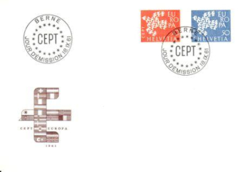 CH FDC 0736 / 0737 ● - 1961