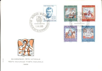 CH FDC 0836 / 0840 ● - 1966