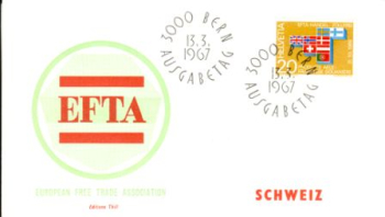 CH FDC 0852 ● - 1967