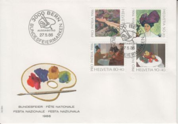 CH FDC 1317 / 1334 ● - 1986
