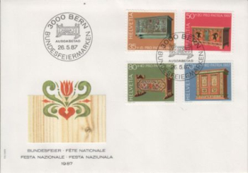 CH FDC 1345 / 1348 ● - 1987