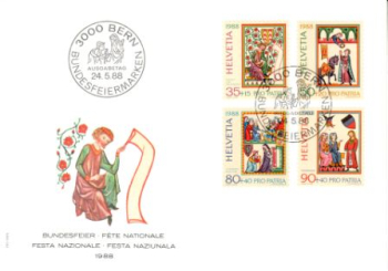 CH FDC 1372 / 1375 ● - 1988