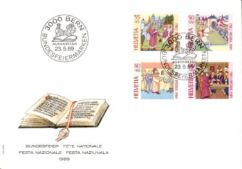 CH FDC 1393 / 1396 ● - 1989