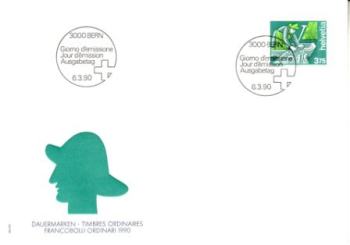 CH FDC 1413 ● - 1990
