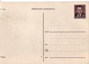 CPH 001 / 01 ** - Bildpostkarte - Praha - 1949