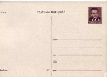 CPH 001 / 27 ** - Bildpostkarte - Lednice - 1949