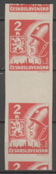 0354 MS (2) meziarší svisle 2 známkové pole ** - 1945