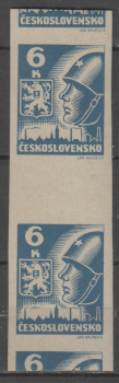 0356 a MS (2) meziarší svisle 2 známkové pole ** - 1945
