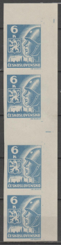0356 b MS (4) meziarší svisle 4 známkové pole ** - 1945