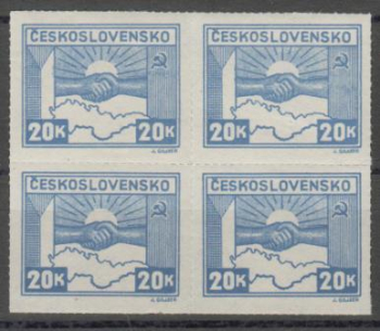 0359 a - čtyřblok ** - 1945
