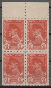 0385 čtyřblok nastavený papír ** - 1945