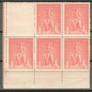 0431 VK 1 - větší celek 5 známek + 1 K ** - 1945