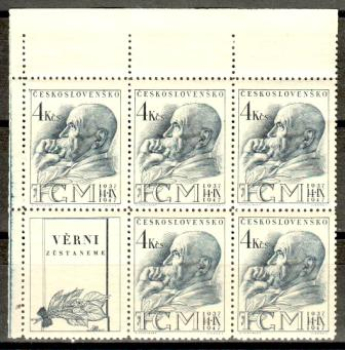 0459 VK 3 - větší celek 5 známek + 1 K L ** - 1947