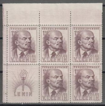 0498 VK 3 - větší celek 5 známek (498 Typ I. + 498 Typ II. + 498 Typ I.) + 1 K L ** - 1949