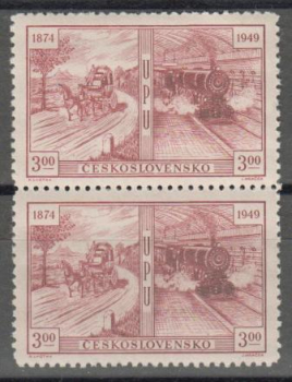 0508 pár - svisle ** - 1949