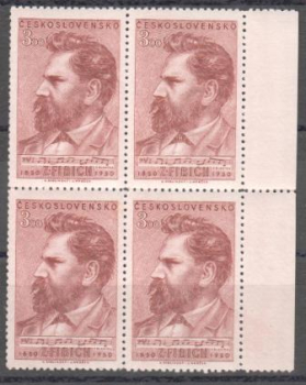 0556 čtyřblok ** - 1950