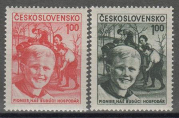 CZ 1951 22 001 zkušební tisk (1,- Kč) ** - 1952 - Pionier