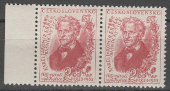 0709 pár - vodorovně ** - 1953