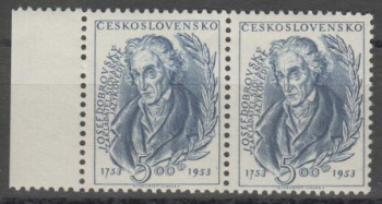 0711 pár - vodorovně ** - 1953
