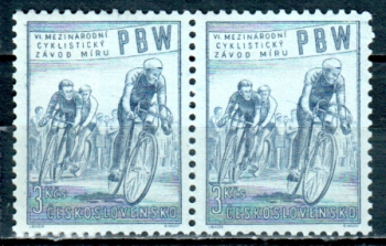 0722 pár - vodorovně ** - 1953
